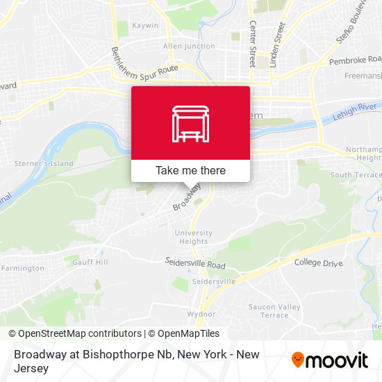 Broadway at Bishopthorpe Nb map