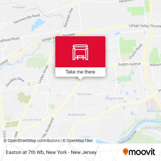 Mapa de Easton at 7th Wb