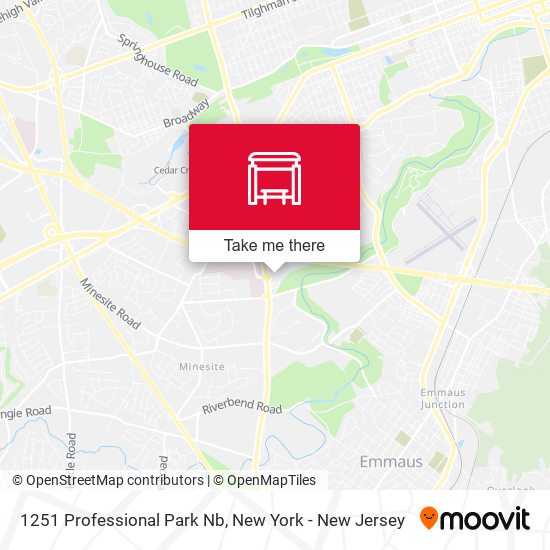 1251 Professional Park Nb map