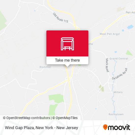 Wind Gap Plaza map