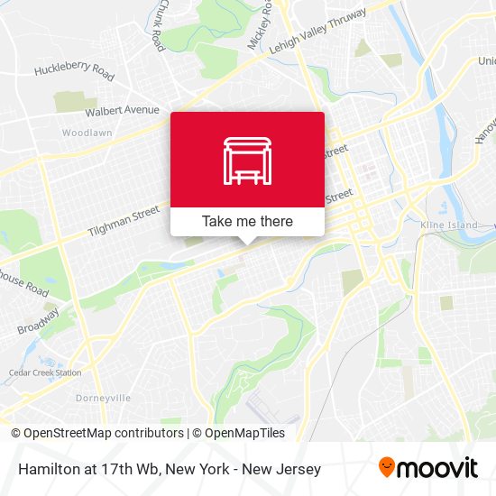 Mapa de Hamilton at 17th Wb