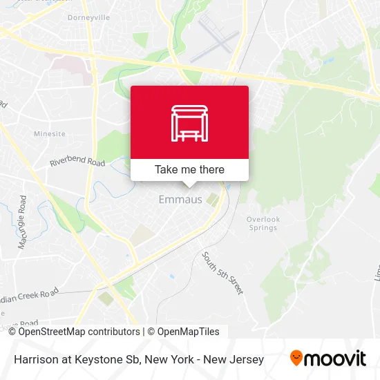 Harrison at Keystone Sb map