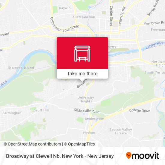 Mapa de Broadway at Clewell Nb