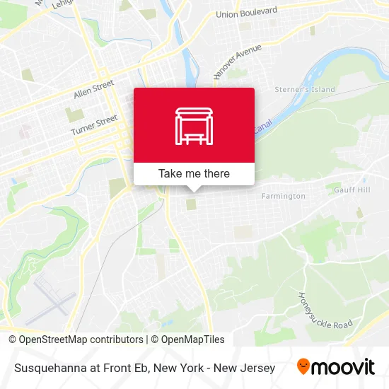 Susquehanna at Front Eb map
