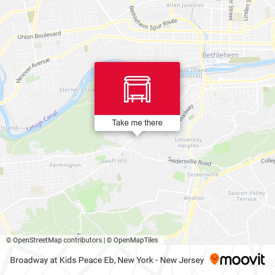 Broadway at Kids Peace Eb map