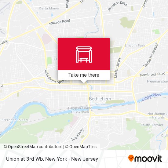 Mapa de Union at 3rd Wb