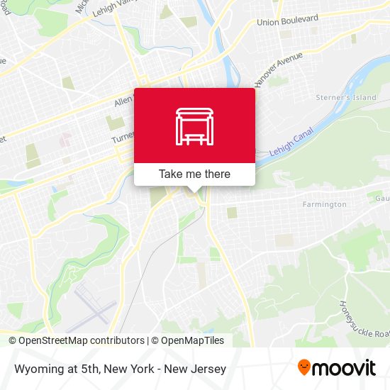 Mapa de Wyoming at 5th