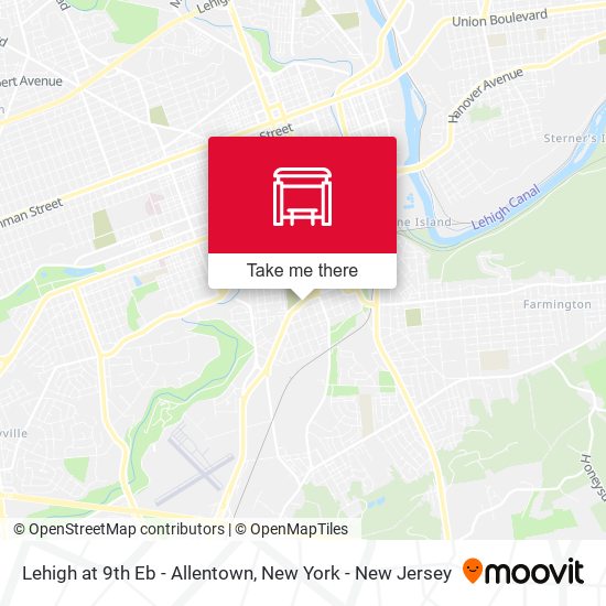 Mapa de Lehigh at 9th Eb - Allentown