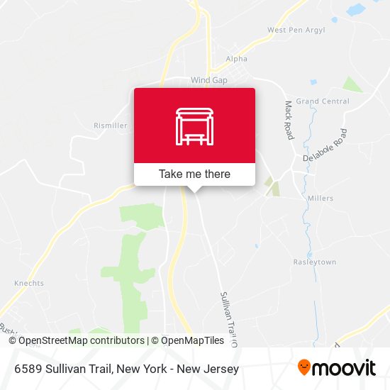 Mapa de 6589 Sullivan Trail