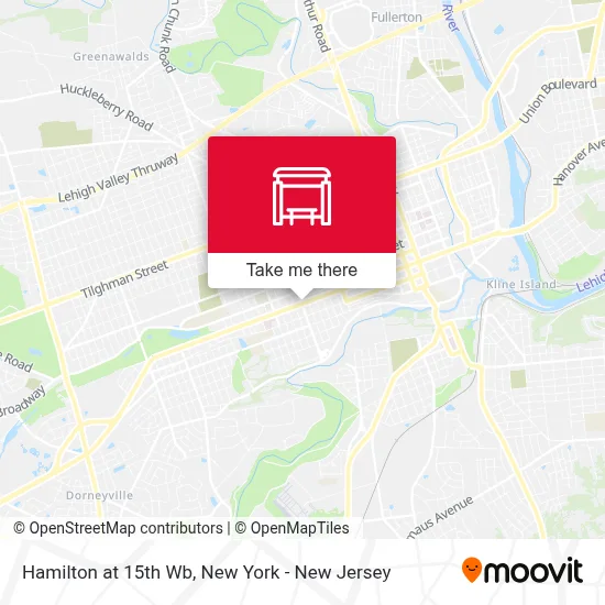 Hamilton at 15th Wb map