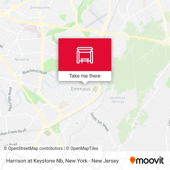 Harrison at Keystone Nb map