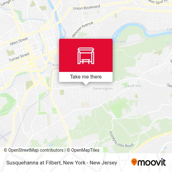 Susquehanna at Filbert map