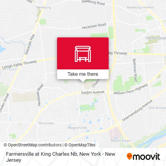 Mapa de Farmersville at King Charles Nb