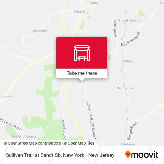 Sullivan Trail at Sandt Sb map