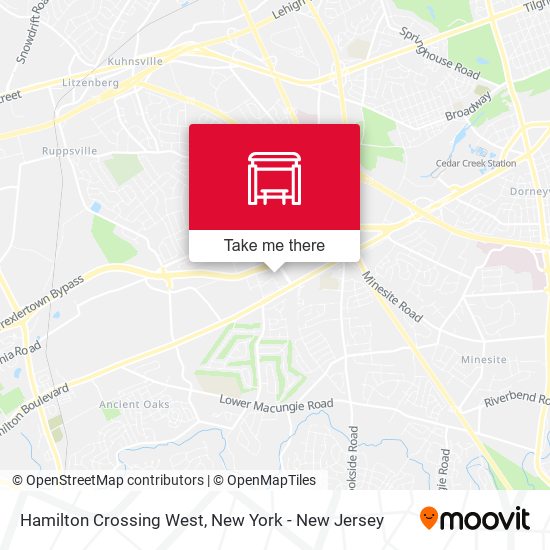 Mapa de Hamilton Crossing West