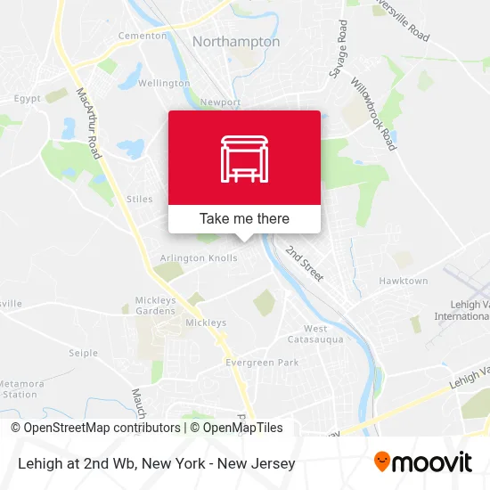 Lehigh at 2nd Wb map