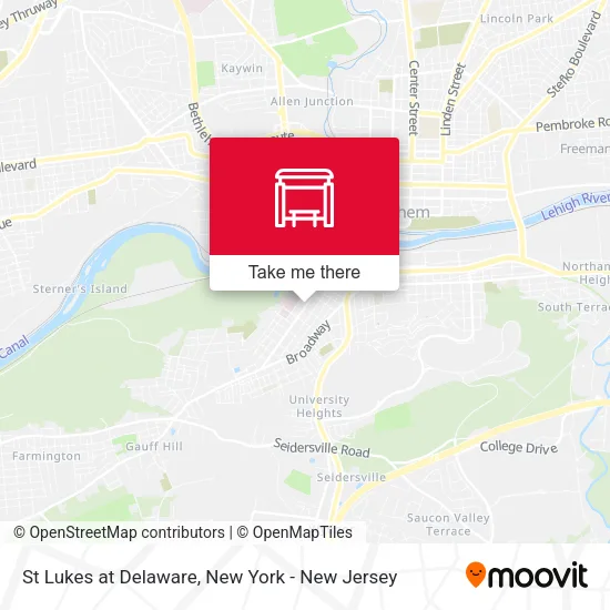 St Lukes at Delaware map