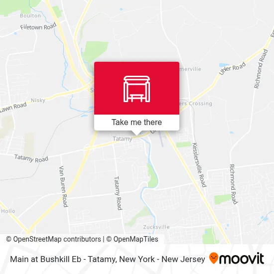 Main at Bushkill Eb - Tatamy map