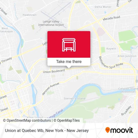 Union at Quebec Wb map