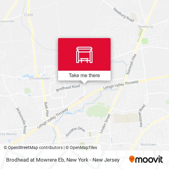 Mapa de Brodhead at Mowrere Eb
