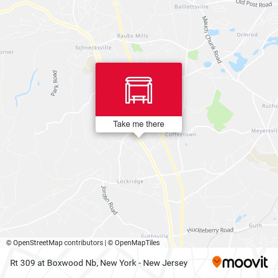 Mapa de Rt 309 at Boxwood Nb