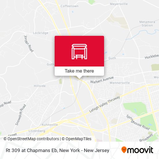 Mapa de Rt 309 at Chapmans Eb