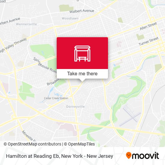 Mapa de Hamilton at Reading Eb
