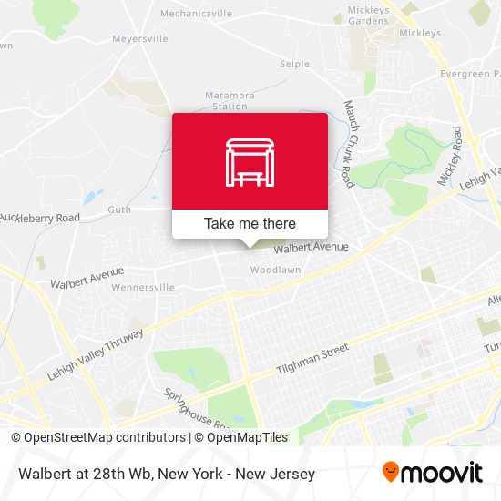 Mapa de Walbert at 28th Wb