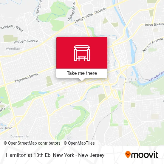 Hamilton at 13th Eb map