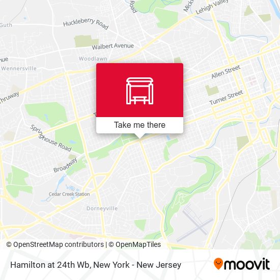 Mapa de Hamilton at 24th Wb
