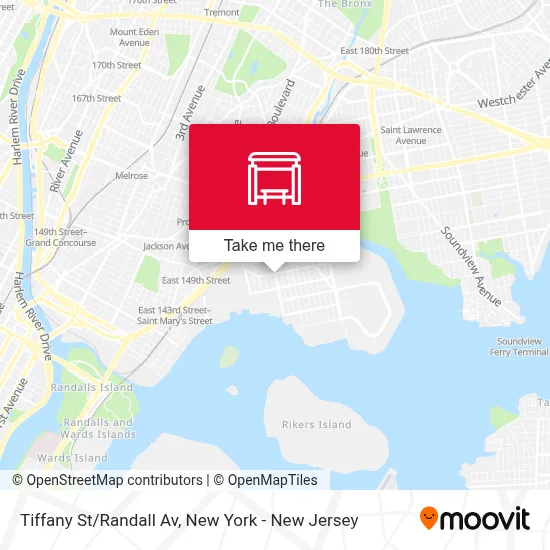 Tiffany St/Randall Av map