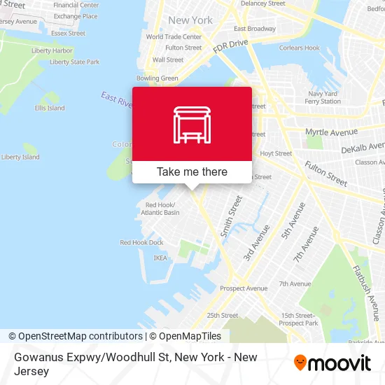 Gowanus Expwy/Woodhull St map