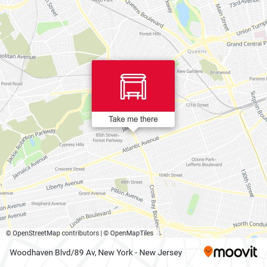 Mapa de Woodhaven Blvd/89 Av