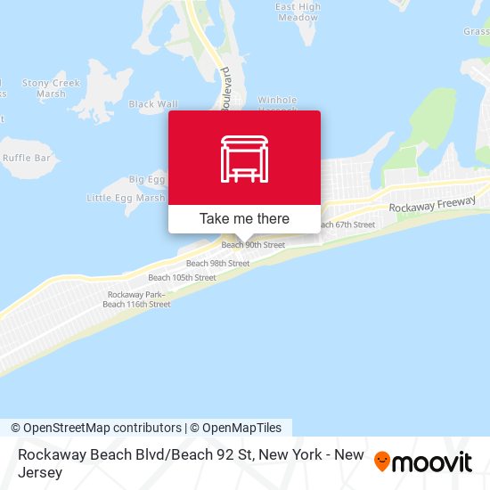 Rockaway Beach Blvd / Beach 92 St map