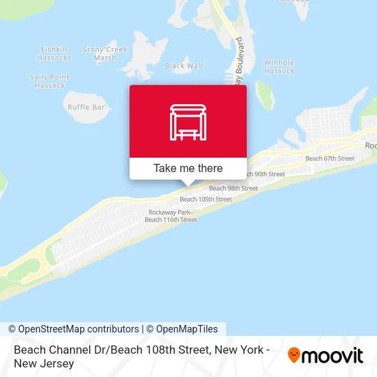 Beach Channel Dr / Beach 108th Street map