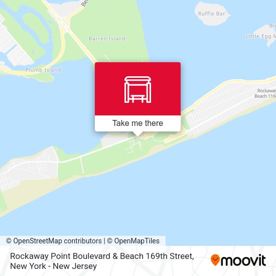 Rockaway Point Boulevard & Beach 169th Street map