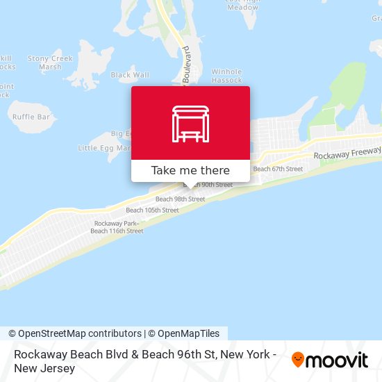 Rockaway Beach Blvd & Beach 96th St map