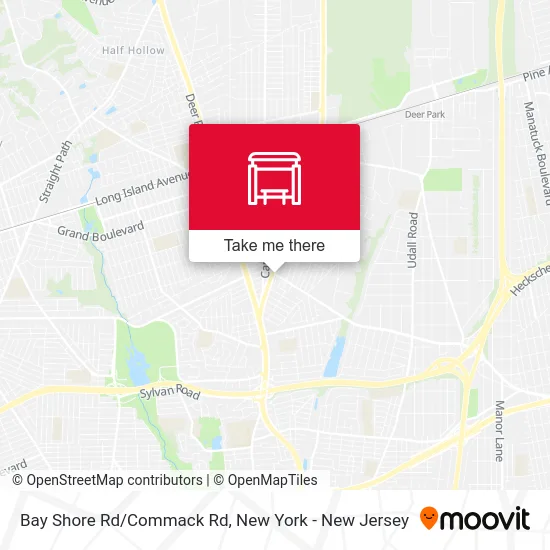 Bay Shore Rd/Commack Rd map