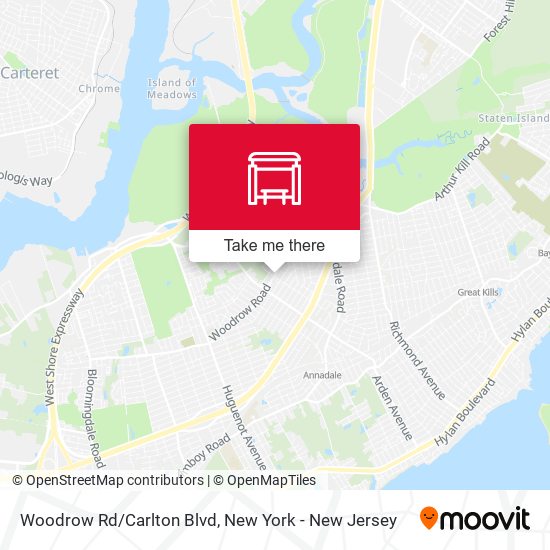 Woodrow Rd/Carlton Blvd map