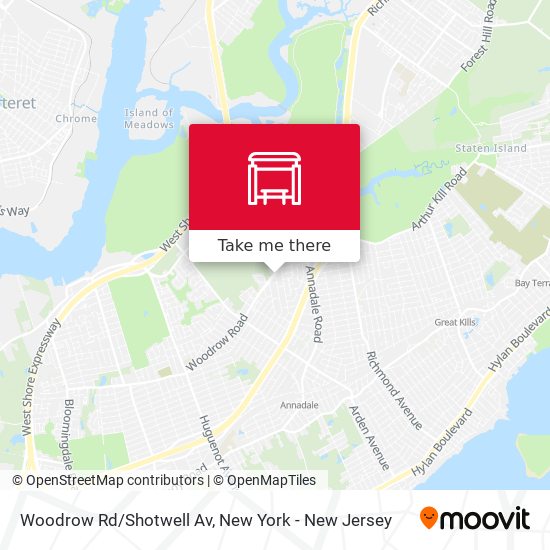 Mapa de Woodrow Rd/Shotwell Av