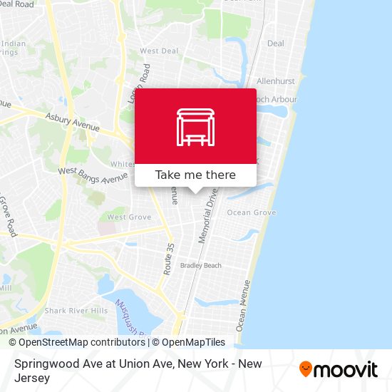 Mapa de Springwood Ave at Union Ave
