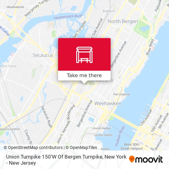 Mapa de Union Turnpike 150'W Of Bergen Turnpike