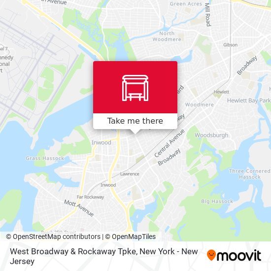 West Broadway & Rockaway Tpke map