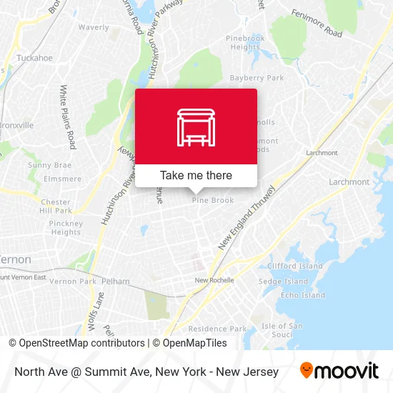 North Ave @ Summit Ave map