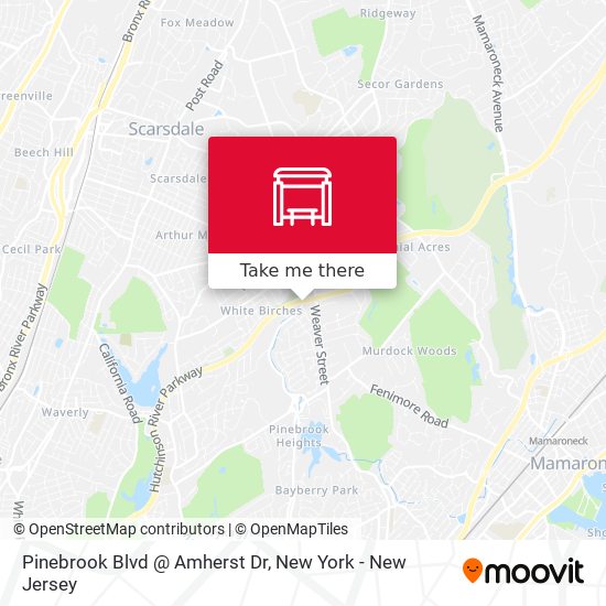 Mapa de Pinebrook Blvd @ Amherst Dr