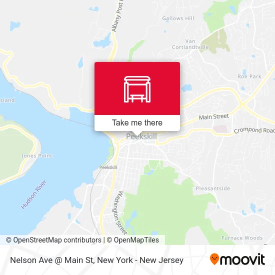 Nelson Ave @ Main St map