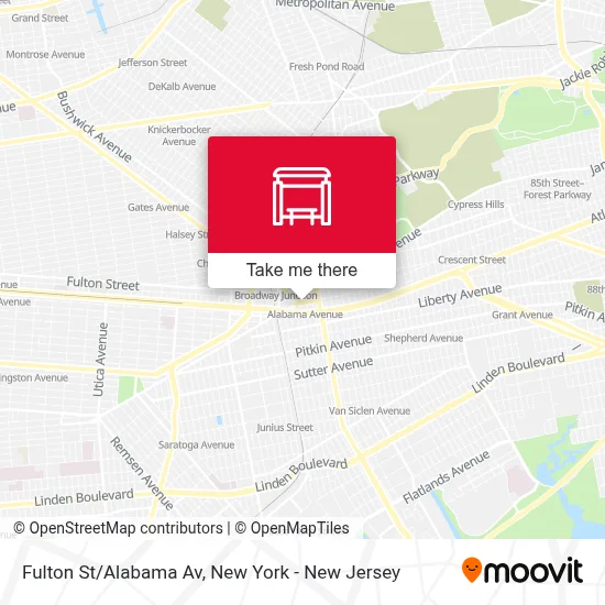 Fulton St/Alabama Av map