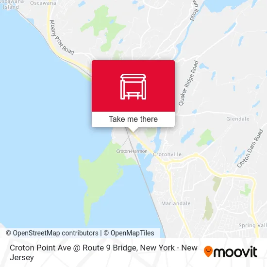 Croton Point Ave @ Route 9 Bridge map