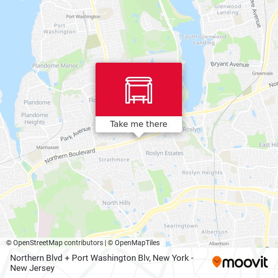 Mapa de Northern Blvd + Port Washington Blv
