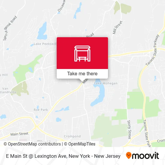 E Main St @ Lexington Ave map